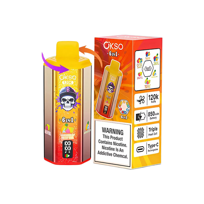 OKSO 120K 6 in 1 120000 Puffs 6 Flavor Vape Wholesale 5