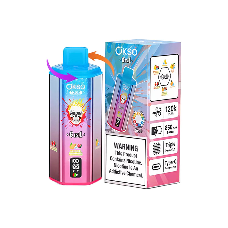 OKSO 120K 6 in 1 120000 Puffs 6 Flavor Vape Wholesale