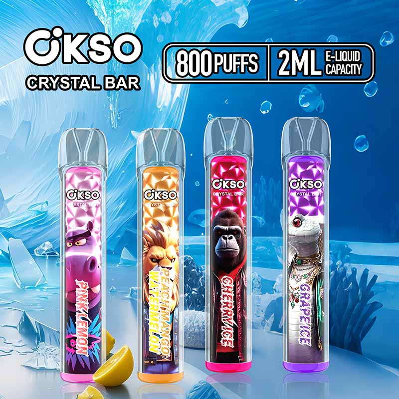 OKSO Crystal Bar 800 Puffs Disposable Vape Wholesale 5