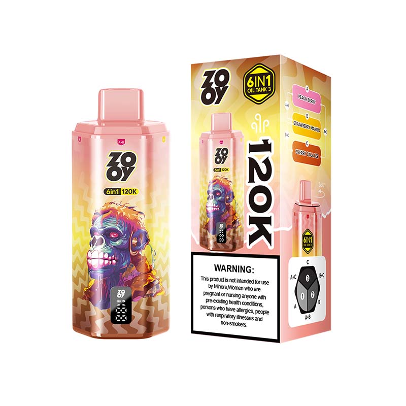 Zooy 120K 6 in 1 120000 Puffs 6 Flavors Vape Wholesale 10