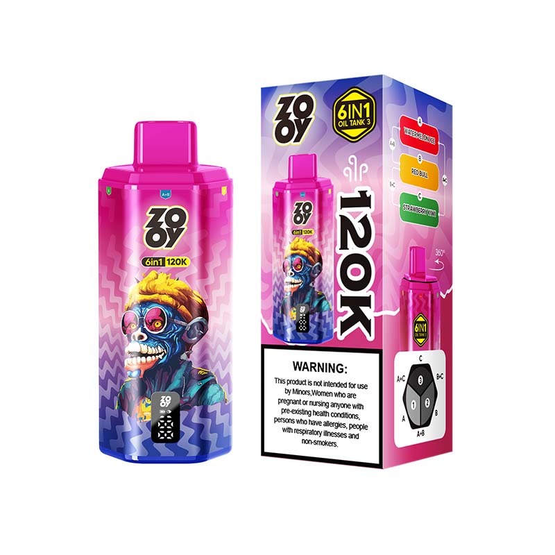 Zooy 120K 6 in 1 120000 Puffs 6 Flavors Vape Wholesale 11