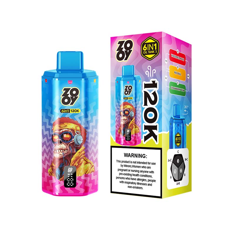Zooy 120K 6 in 1 120000 Puffs 6 Flavors Vape Wholesale 3