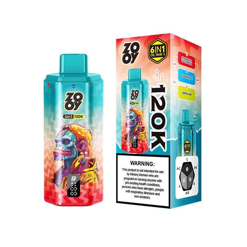 Zooy 120K 6 in 1 120000 Puffs 6 Flavors Vape Wholesale 4