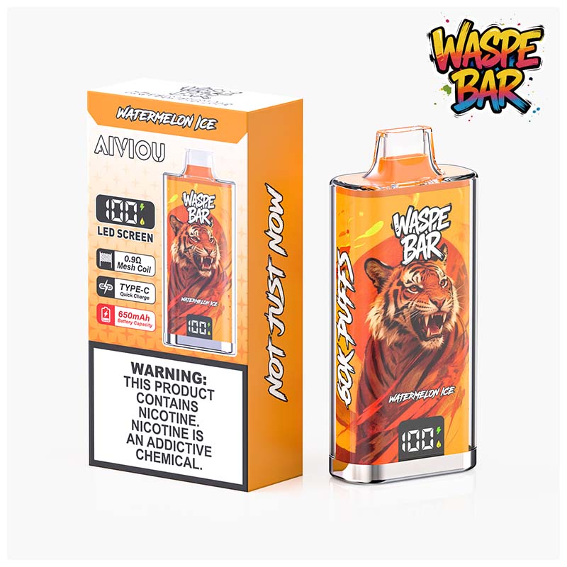 01 Watermelon Ice Waspe Bar 60K 60000 Puffs Disposable Vape Wholesale