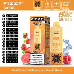 01 Watermelon ice Fizzy Smart 150K Puffs 15 in 1 Disposable Vape Wholesale