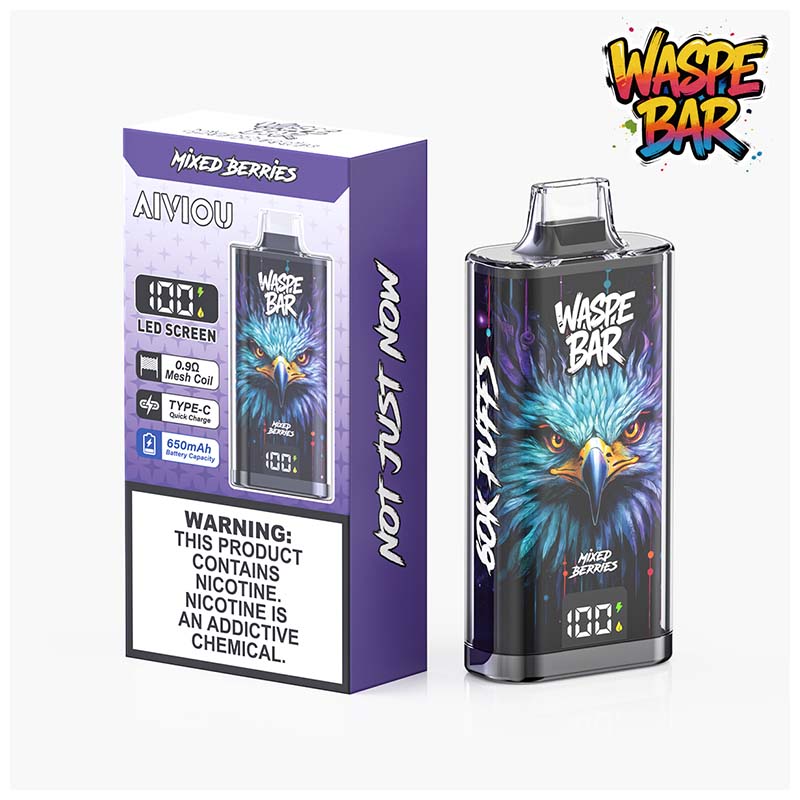 06 Mixed Berries Waspe Bar 60K 60000 Puffs Disposable Vape Wholesale