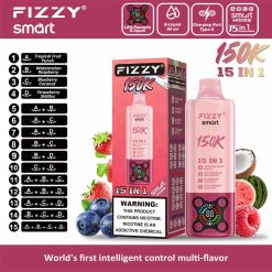 06 Tropical Fruit Punch Fizzy Smart 150K Puffs 15 in 1 Disposable Vape Wholesale
