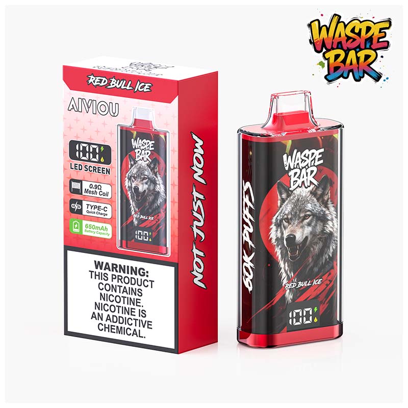 07 Red Bull Ice Waspe Bar 60K 60000 Puffs Disposable Vape Wholesale