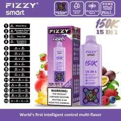 08 Mixed Berry Fizzy Smart 150K Puffs 15 in 1 Disposable Vape Wholesale