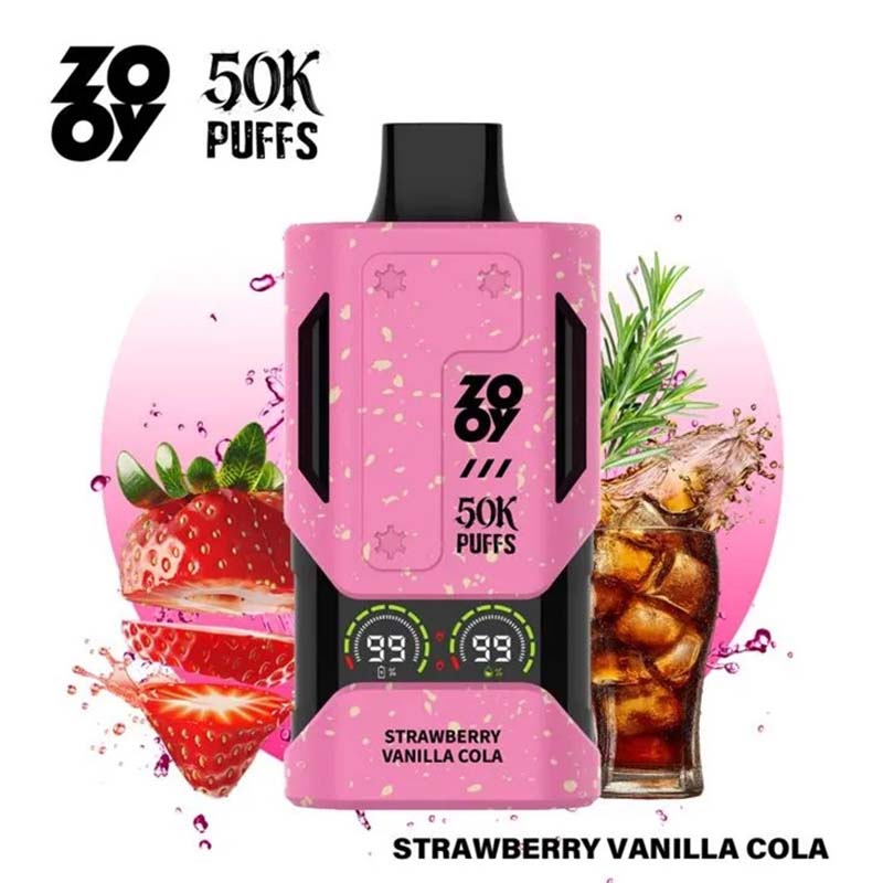 04 Strawberry Vanilla Cola Zooy Mecha 50K 50000 Puffs Disposable Vape Wholesale