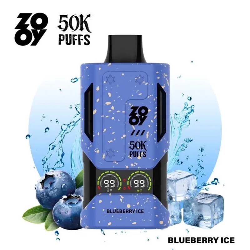 07 Blueberry Ice Zooy Mecha 50K 50000 Puffs Disposable Vape Wholesale