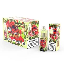 07 Sour Apple Razz Bar 65K Plus 65000 Puffs Disposable Vape Wholesale