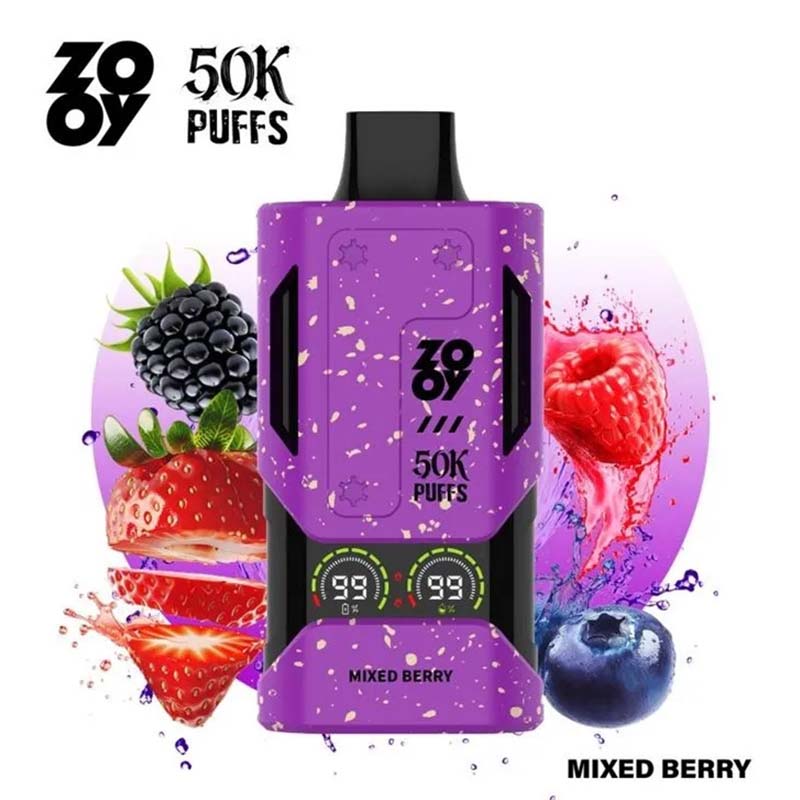 09 Mixed Berry Zooy Mecha 50K 50000 Puffs Disposable Vape Wholesale