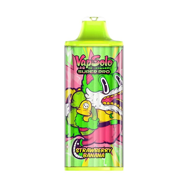 15 Strawberry Banana Vapsolo Super Pro 30000 Puffs Disposable Vape Wholesale