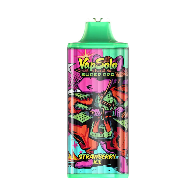 9 Strawberry Ice Vapsolo Super Pro 30000 Puffs Disposable Vape Wholesale