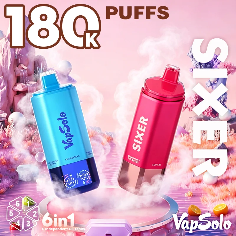 Vapsolo Sixer 180K Puffs 6 in 1 Disposable Vape Wholesale 4
