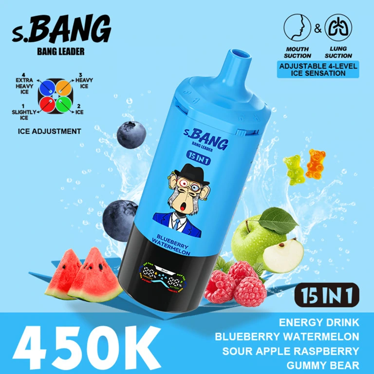 05 Energy Drink & Blueberry Watermelon Bang Leader 450K Puffs 15 in 1 Disposable Vape Wholesale