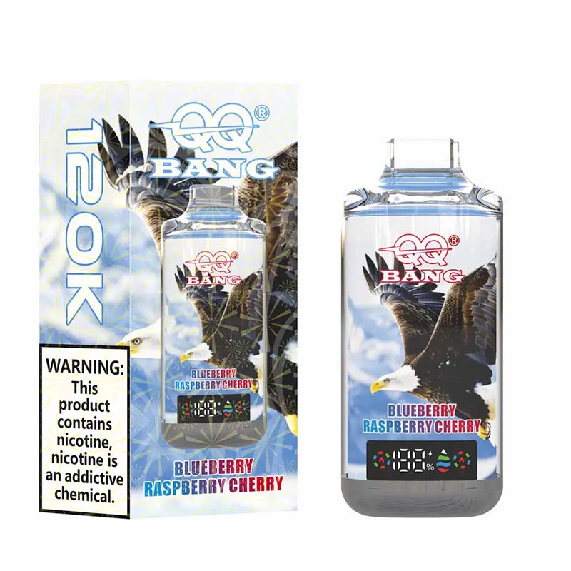 09 Blueberry Raspberry Cherry QQ Bang 120K Puffs Disposable Vape Wholesale